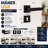 Maner Usa, Universal, Rozeta, Reversibil, Negru