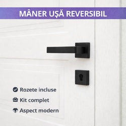 Maner Usa, Universal, Rozeta, Reversibil, Negru