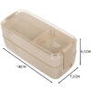 Cutie de pranz alimentara, Lingura si Furculita Incluse, 750 ml, Bej, Din Material Ecologic