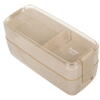 Cutie de pranz alimentara, Lingura si Furculita Incluse, 750 ml, Bej, Din Material Ecologic