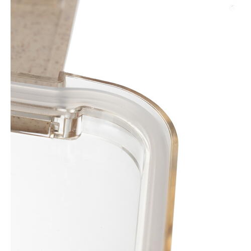 Cutie de pranz alimentara, Lingura si Furculita Incluse, 750 ml, Bej, Din Material Ecologic