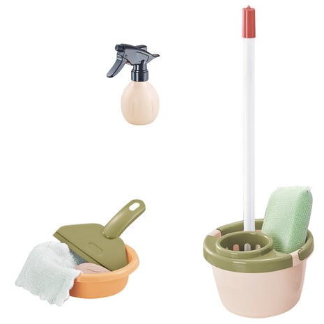 Set de curatenie pentru copii cu aspirator vertical, galeata, mop