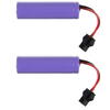 Masina de teren cu telecomanda, 4 amortizoare, 9x14,5x23cm, Set cu 2 acumulatori, ABS/fier