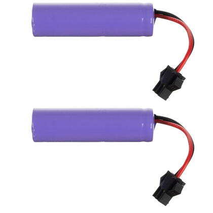 Masina de teren cu telecomanda, 4 amortizoare, 9x14,5x23cm, Set cu 2 acumulatori, ABS/fier