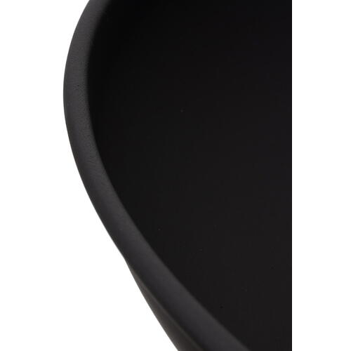 Vatra de foc pentru terasa si gradina, din Otel, Diametru 58 cm, Inaltime 23 cm, culoare Negru