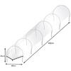 Mini sera, 300x45x40cm, Cadru Metalic, Stil Tunel, Usor de Instalat, Filtru UV, Transparent, 140g/m²