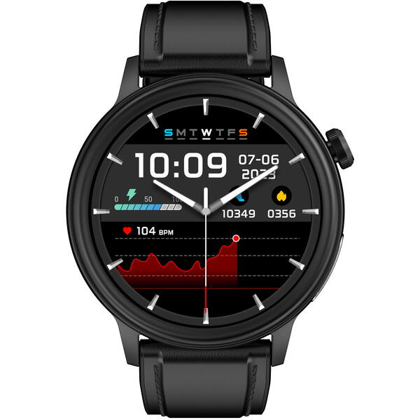 SmartWatch cu Senzor Glucometru, EKG, Temperatura Corporala, Compozitia Sangelui, Acid Uric, Colesterol, Metabolism, Grasimea din Corp, Apel Bluetooth, Numar SOS S839