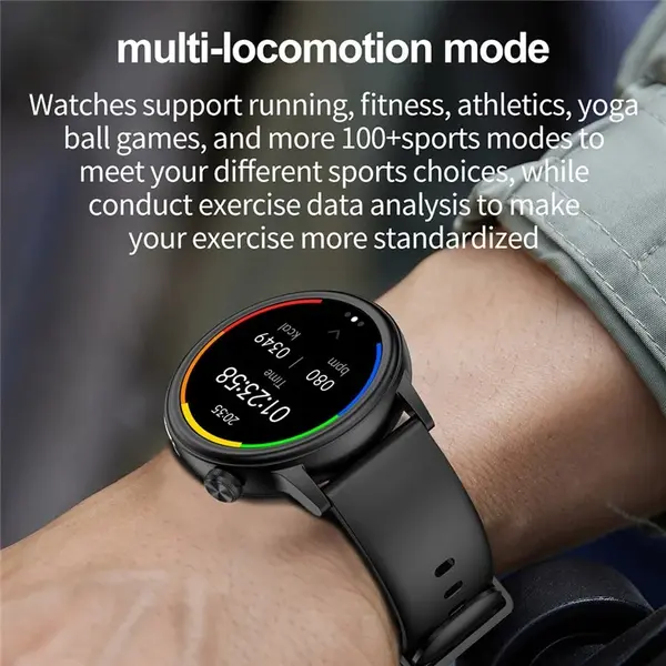SmartWatch cu Senzor Glucometru, EKG, Temperatura Corporala, Compozitia Sangelui, Acid Uric, Colesterol, Metabolism, Grasimea din Corp, Apel Bluetooth, Numar SOS S840