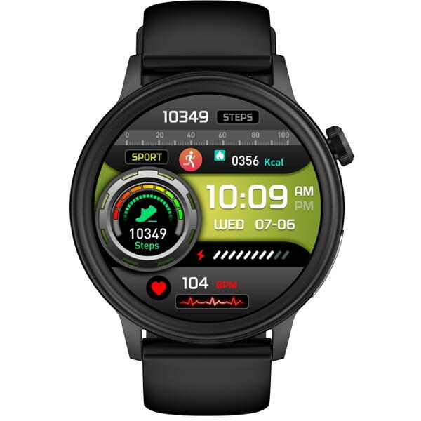 SmartWatch cu Senzor Glucometru, EKG, Temperatura Corporala, Compozitia Sangelui, Acid Uric, Colesterol, Metabolism, Grasimea din Corp, Apel Bluetooth, Numar SOS S840