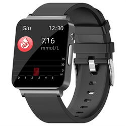 SmartWatch Cu Senzor Glucometru, Acid Uric, EKG, Grasimea din Corp, Temperatura Corporala, Ritm Cardiac, Tensiune Arteriala, Nivel Oxigen, Apel Bluetooth, Calculator, Calendar, Vreme S841