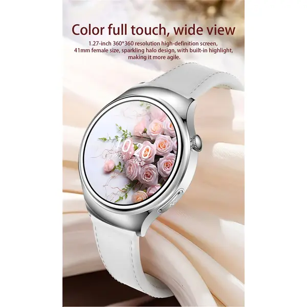 SmartWatch Cu Senzor Glucometru, Acid Uric, EKG, Grasimea din Corp, Temperatura Corporala, Ritm Cardiac, Tensiune Arteriala, Nivel Oxigen, Apel Bluetooth, Calculator, Calendar, Vreme S844