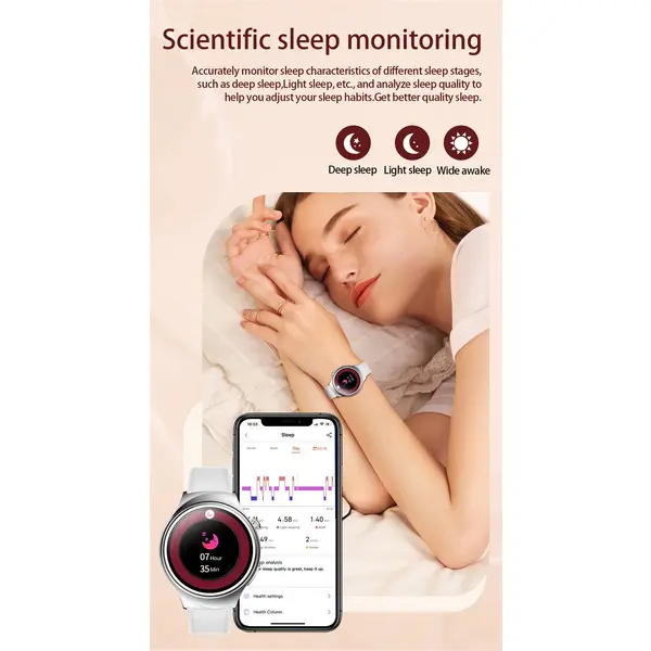 SmartWatch Cu Senzor Glucometru, Acid Uric, EKG, Grasimea din Corp, Temperatura Corporala, Ritm Cardiac, Tensiune Arteriala, Nivel Oxigen, Apel Bluetooth, Calculator, Calendar, Vreme S844