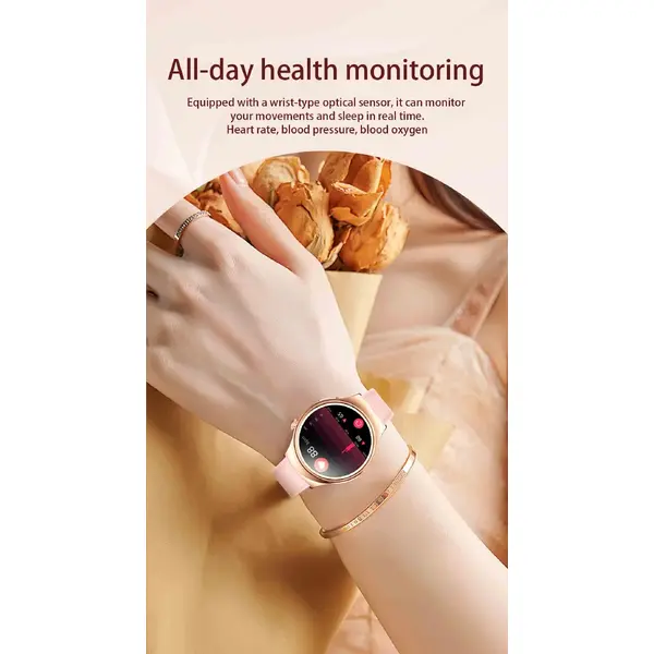SmartWatch Cu Senzor Glucometru, Acid Uric, EKG, Grasimea din Corp, Temperatura Corporala, Ritm Cardiac, Tensiune Arteriala, Nivel Oxigen, Apel Bluetooth, Calculator, Calendar, Vreme S846