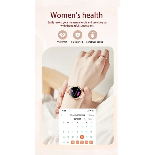 SmartWatch Cu Senzor Glucometru, Acid Uric, EKG, Grasimea din Corp, Temperatura Corporala, Ritm Cardiac, Tensiune Arteriala, Nivel Oxigen, Apel Bluetooth, Calculator, Calendar, Vreme S847