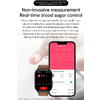 SmartWatch cu Senzor Glucometru, EKG, Nivel Oxigen, Ritm Cardiac, Tensiune Arteriala, Moduri Sport, Calorii, Vreme, Calculator S849