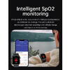 SmartWatch cu Senzor Glucometru, EKG, Nivel Oxigen, Ritm Cardiac, Tensiune Arteriala, Moduri Sport, Calorii, Vreme, Calculator S850