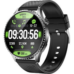 SmartWatch cu Senzor Glucometru, Compozitia Corpului, Grasimi, Apa, Masa Musculara, Tensiune Arteriala, Ritm Cardiac, Lanterna, Calculator, Calendar S851