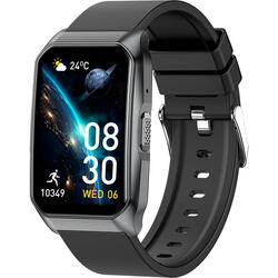 SmartWatch cu Senzor Glucometru, Ritm Cardiac, Nivel Oxigen, Tensiune Arteriala, Apel Bluetooth, Calculator, Moduri Sport, Calorii, Vreme, Ciclu Menstrual, Nivel Stres S833