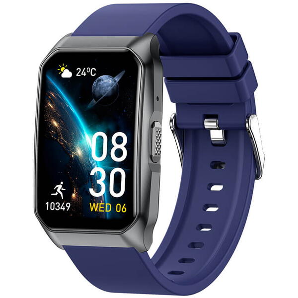 SmartWatch cu Senzor Glucometru, Ritm Cardiac, Nivel Oxigen, Tensiune Arteriala, Apel Bluetooth, Calculator, Moduri Sport, Calorii, Vreme, Ciclu Menstrual, Nivel Stres S834