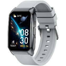 SmartWatch cu Senzor Glucometru, Ritm Cardiac, Nivel Oxigen, Tensiune Arteriala, Apel Bluetooth, Calculator, Moduri Sport, Calorii, Vreme, Ciclu Menstrual, Nivel Stres S836