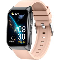 SmartWatch cu Senzor Glucometru, Ritm Cardiac, Nivel Oxigen, Tensiune Arteriala, Apel Bluetooth, Calculator, Moduri Sport, Calorii, Vreme, Ciclu Menstrual, Nivel Stres S837