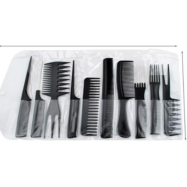 Set 10 Piepteni pentru stilizare cu husa depozitare inclusa