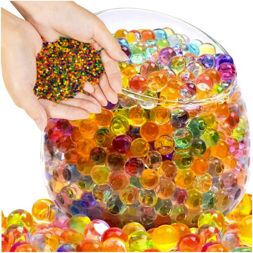 Set  bile de gel absorbante, biodegradabile, multicolor, pentru decorare si aromaterapie, 20 plicuri x 5 Grame