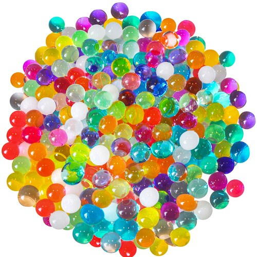 Set  bile de gel absorbante, biodegradabile, multicolor, pentru decorare si aromaterapie, 20 plicuri x 5 Grame