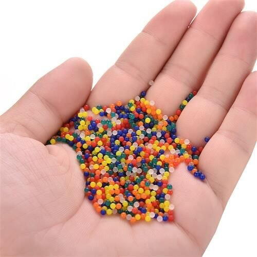 Set  bile de gel absorbante, biodegradabile, multicolor, pentru decorare si aromaterapie, 20 plicuri x 5 Grame