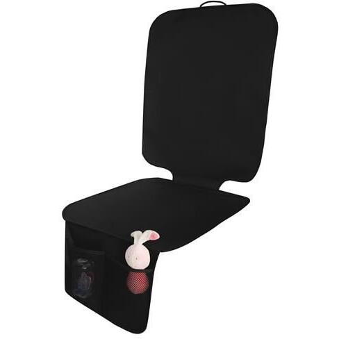 Protectie pentru scaunul auto, Material Impermeabil, Anti Alunecare, Montaj Rapid, Usor de Curatat, 2 Buzunare, Negru