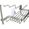 Etajera pentru Baie - Din Aluminiu, Montare prin Suspendare, 3 Compartimente