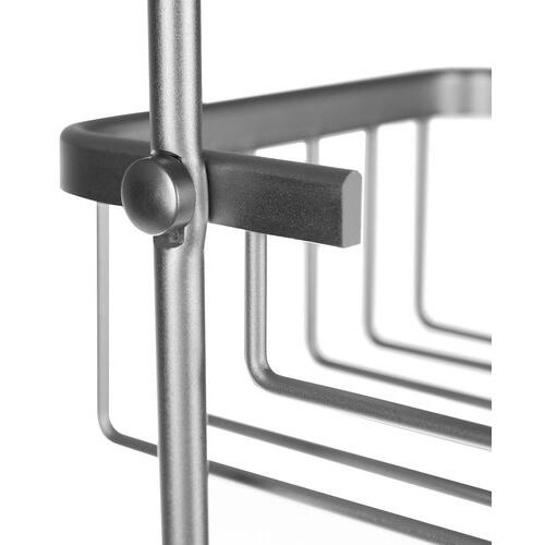 Etajera pentru Baie - Din Aluminiu, Montare prin Suspendare, 3 Compartimente