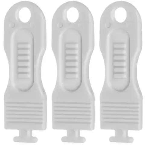 Set 15 protectii pentru prize copii, ABS, cu 3 chei incluse