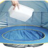 Cort plaja pentru copii cu bazin integrat, POP UP, protectie UV si vant, albastru-galben, 65x115x80cm