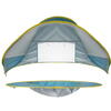 Cort plaja pentru copii cu bazin integrat, POP UP, protectie UV si vant, albastru-galben, 65x115x80cm