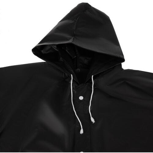 Pelerina de Ploaie Impermeabila , Lungime 110 cm, Confectionata din Material EVA, Prindere cu Capse, Gluga cu snur, Ideal pentru Camping, Drumetii, Pescuit
