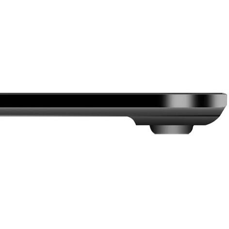 Cantar corporal inteligent, cu diagnostic si termometru, USB, Bluetooth, App pentru fitness, din sticla securizata, LCD, negru