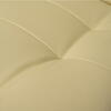 Scaun birou tip Fotoliu cu taburet, Ajustabil, Extensie membre inferioare, Piele ecologica, Otel, Crem