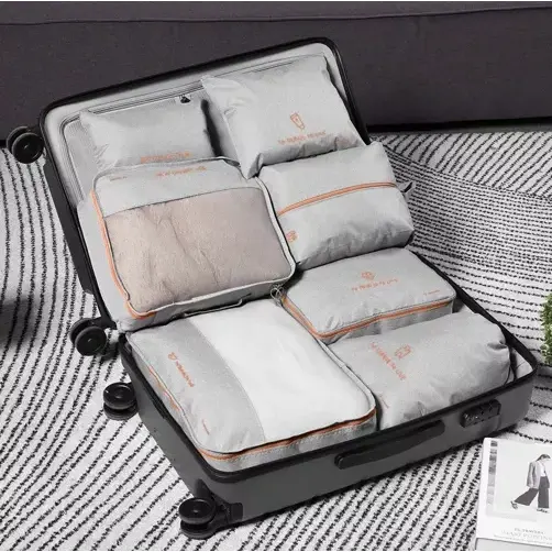 Set 7 Genti Organizatoare Bagaj, Pentru Calatorii, Drumetii, Camping