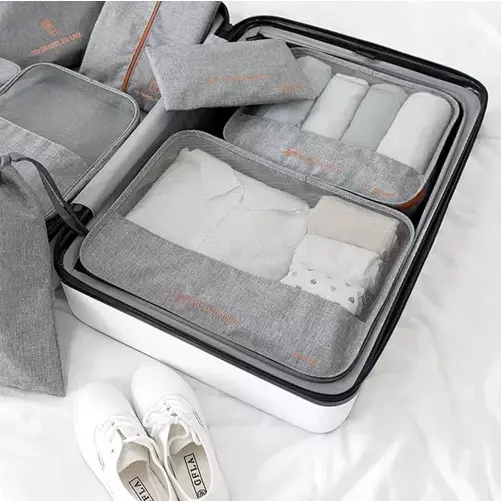 Set 7 Genti Organizatoare Bagaj, Pentru Calatorii, Drumetii, Camping