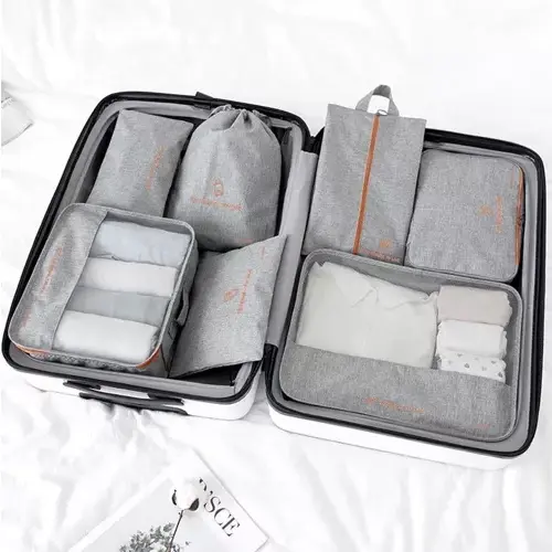 Set 7 Genti Organizatoare Bagaj, Pentru Calatorii, Drumetii, Camping