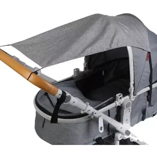 Parasolar, Protectie pentru Landou si Carucior, 72 cm, Gri