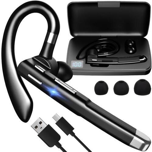 Casca handsfree, Bluetooth 5.3, anulare zgomot CVC 8.0, Carcasa de incarcare