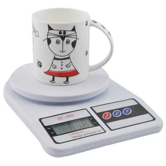 Cantar digital de bucatarie SF-400, diviziune 1g, functie Tara, maxim 10 kg