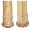 Set 4 protectii picioare mobilier, Anti-derapante, Silicon, Transparente, Rotunde