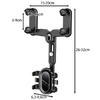 Suport pentru telefon, montare pe oglinda retrovizoare, rotativ la 360 grade, reglare inaltime si latime