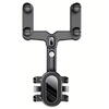 Suport pentru telefon, montare pe oglinda retrovizoare, rotativ la 360 grade, reglare inaltime si latime