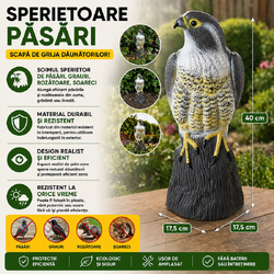 Soim Uliu Artificial Decorativ sau Sperietoare pentru Pasari, Grauri, Rozatoare, Soareci