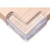 Set 12 Protectie de colt din silicon, transparent, 4x4cm
