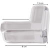 Set 12 Protectie de colt din silicon, transparent, 4x4cm